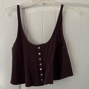 Zara Dark Purple Crop Top